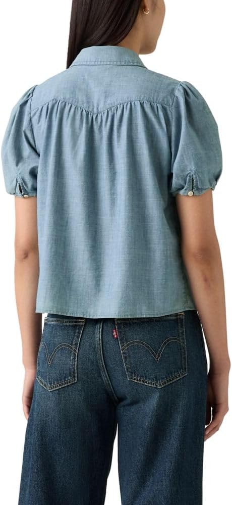 Levi's Womens Lea Short Sleeve Slim Blouse - Image 2