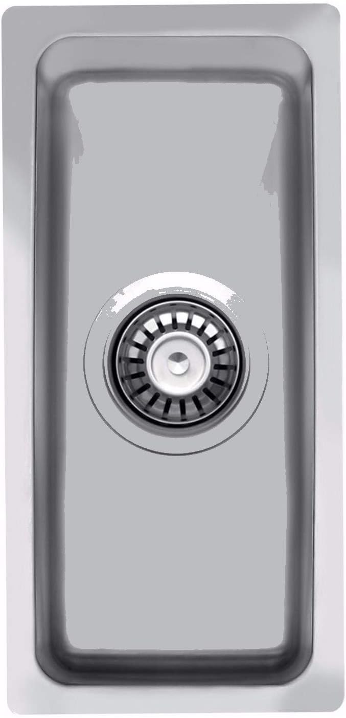Grand Taps 440 x 210 mm Undermount/Inset 0.5 Half-Bowl Stainless Steel Kitchen Sink with Waste (LA015)