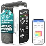 OxiPro BP2 Smart Blood Pressure Monitors with App - Health & Pharma Awards Winner 2025 - Arm Blood Pressure Machines - Universal Small to Large Arm Cuff - Bluetooth BP Monitor