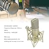 Rcniso Condenser Microphone, Clear Sound Professional Recording Effect 20Hz to 20KHz Metal Excellent Diaphragm Cardioid Wired Microphone with Base for Transmission #2