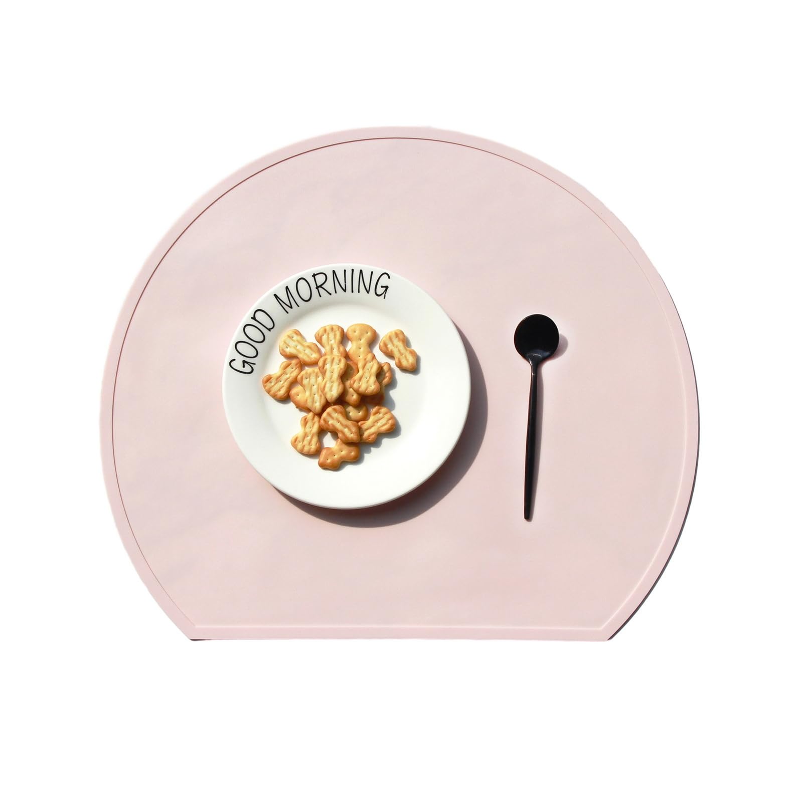 Silicone Placemats, Non-Slip Waterproof Dining Table Mat, Heat-Resistant Kitchen Placemat for Dining Room, Coffee Table