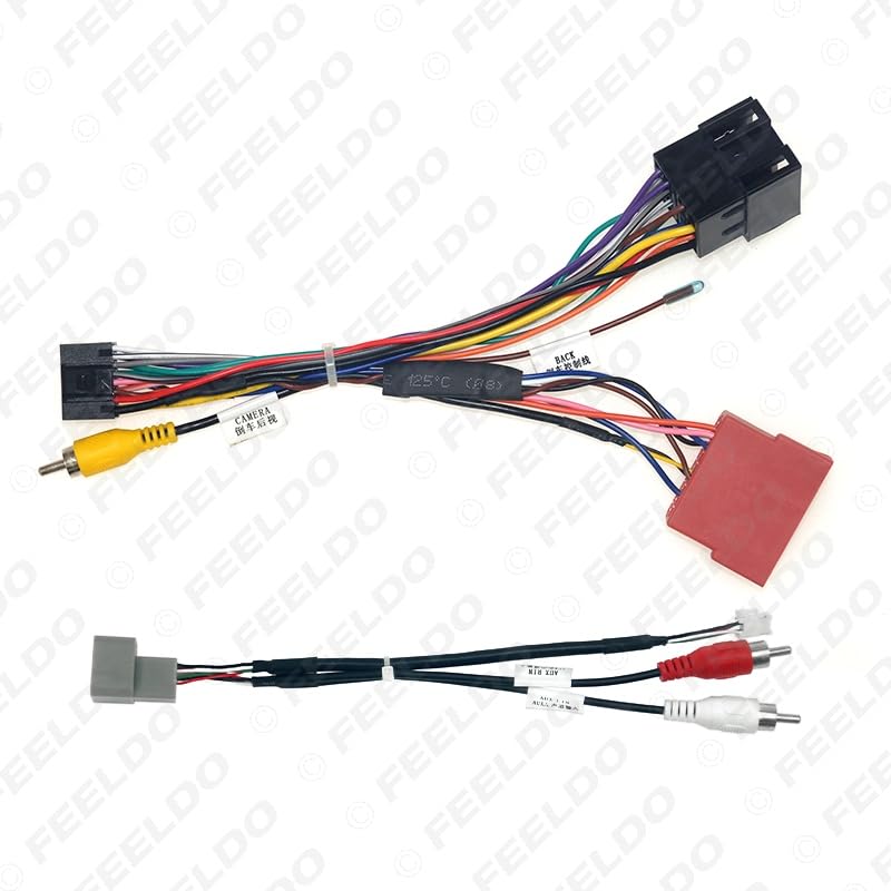 5Set Car 16pin for Audio Wiring Harness with USB Cable for Lada Vesta Aftermarket Stereo Installation Wire Adapter