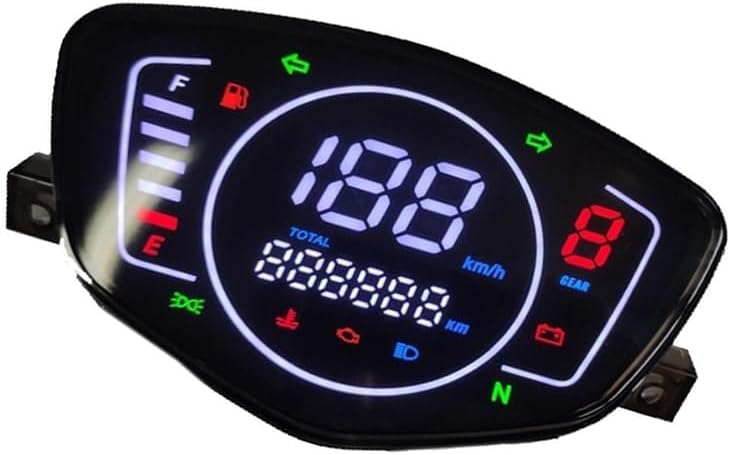 Motorcycle Odometer Gauge Motorcycle Digital Tachometer Digital Gauge Instrument Electronic Tachometer for LC 135 Replace Parts