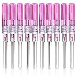 Emalla Piercing Nadeln - 10 Stück 20 Gauge kanülen piercing Nadeln Ohr Nase Katheter Piercing Nadel für Piercing Kit Piercing Zubehör(20G)