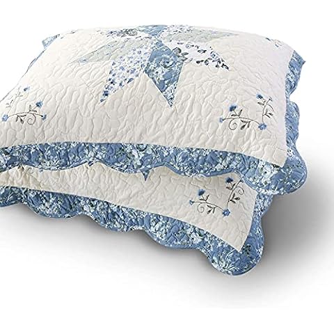 KASENTEX Floral Design Cotton Pillow Covers Cover