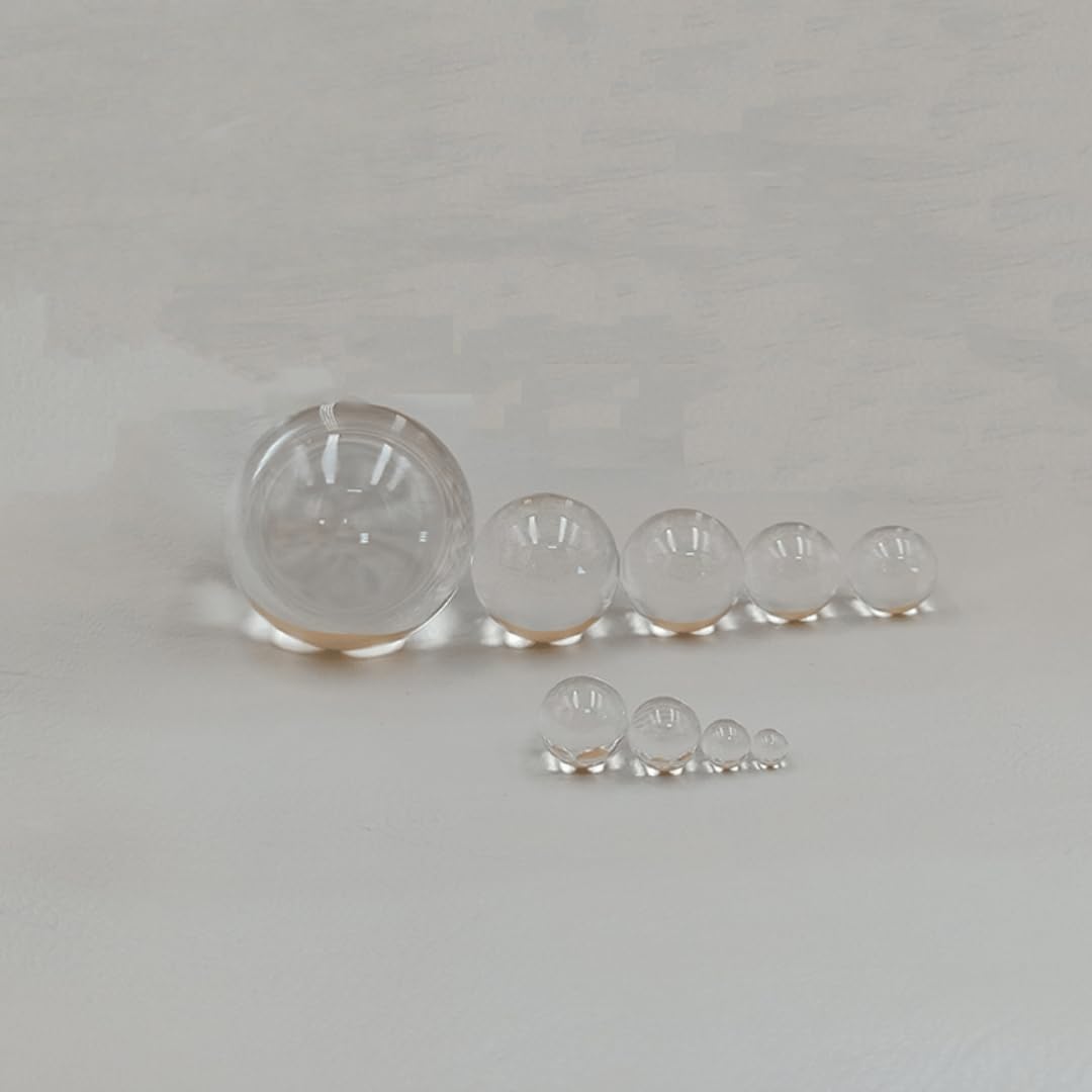 Soczewka sferyczna ze szkła optycznego - średnica od 1 mm do 30 mm, soczewka półkulista o wyjątkowej przejrzystości i trwałości, 1 szt. | D2.5mm Sapphire Sphere