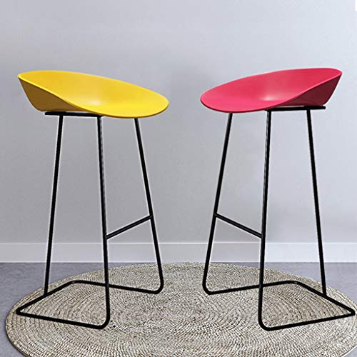 Tabouret chaise de bar industriel jaune pour optimiser votre espace - 4