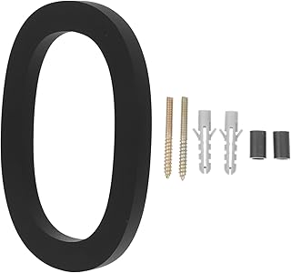 IFANLANDOR House Number Numbers Front Door Signs Black Trim Outdoor Mailbox Home Address Number 3D Number Decals Address Numbers for Houses Decorative Number Plaques Number Corridor Numbers