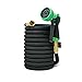 50ft Heavy Duty Expandable Garden Hose - NEW Water Hose with 3/4" Brass Fittings, Improved Durability, Stronger Fabric, Triple Latex Core with 9 Function Spray Nozzle by KONA - 12 Month Warranty