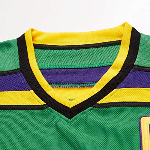 Image of Mighty Ducks jersey Movie Ice Hockey Jersey S-XXL Charlie Conway #96 Adam Banks #99, 90S Hip Hop Clothing for Party