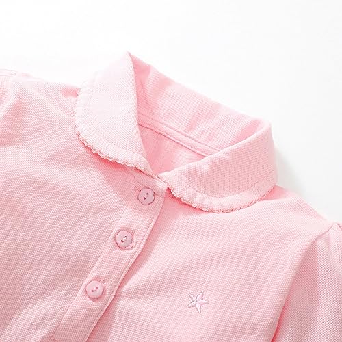 Girls Boys Stretch Wrinkle Free Dress Shirts Youth Button Down Tshirts Toddler Kids Long Sleeve Formal School Uniform Shirt2