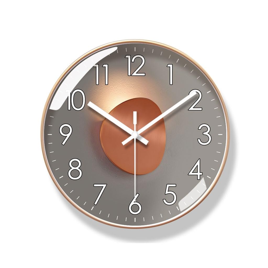 Orologio da parete Orologio al quarzo silenzioso con secondi spazzati Orologio da parete semplice Orologio da soggiorno Orologio da studio for la casa Reloj De Pared(B)
