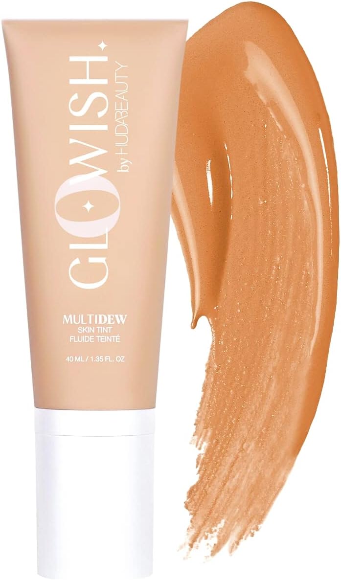 HUDA BEAUTY GloWish Multidew Vegan Skin Tint Foundation 04 Light Medium