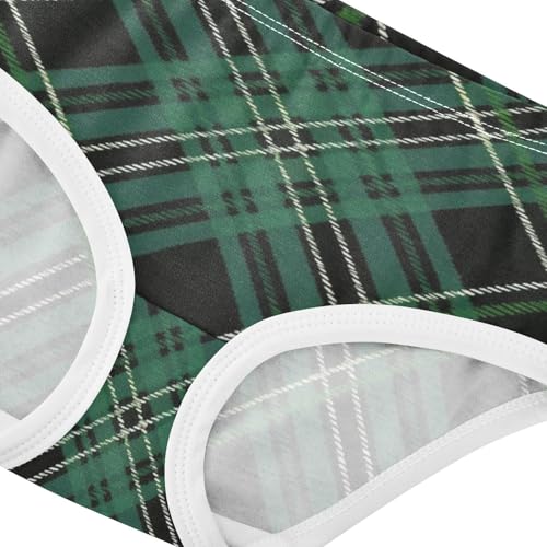 Breathable Girls' Panties Breathable Toddler Underwear for Toddler Elegant Plaid Pattern in Sizes 2T,3T, 4T, 5T, 6Y and 8Y4