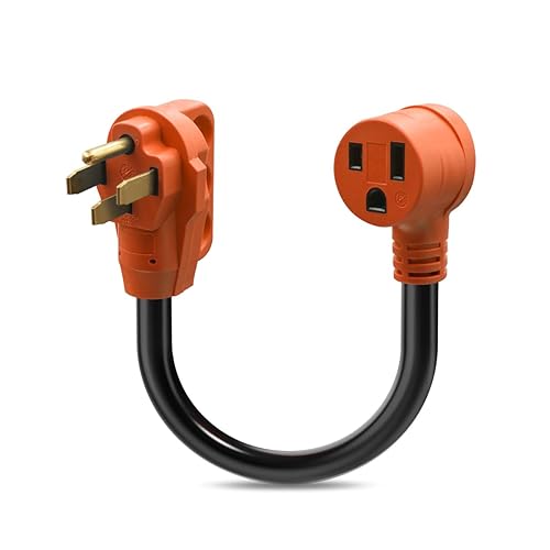 Miniatura 8 de NEMA 14-50P - Enchufe RV de 50 amperios, enchufe macho de repuesto resistente de 125250 V con mango de agarre ergonómico para RV, cámper, caravana,