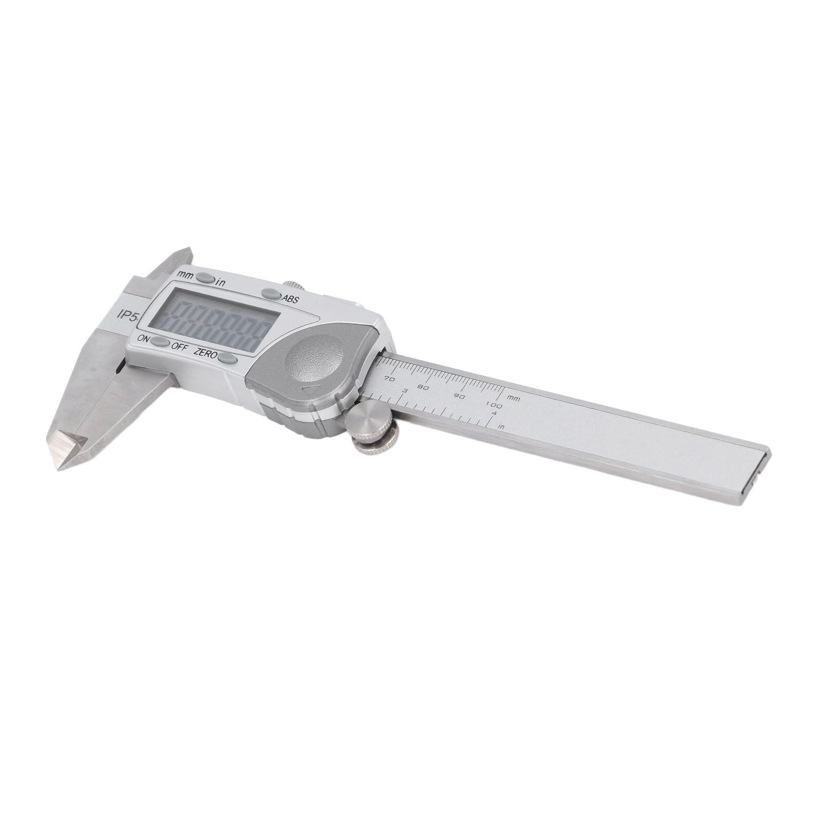 Calibrador Digital, IP54 Resistente Al Agua, Rango de 0-100 Mm, Calibrador Micrométrico de Resolución de 0,0005 Pulgadas, a Vernier con Recordatorio de bajo Voltaje de Acero Inoxidable para