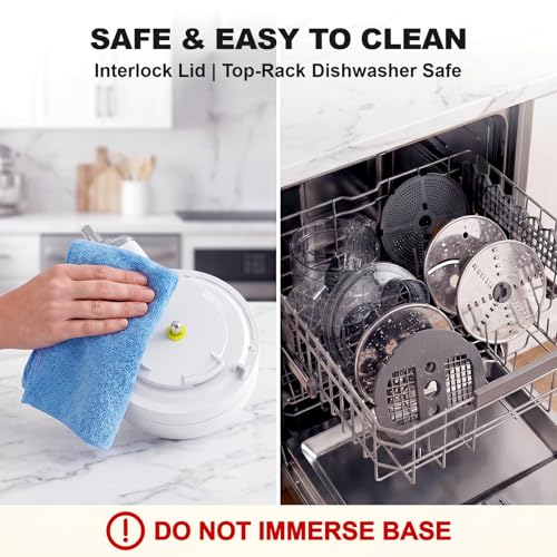Image of COFUN 5-in-1 Food Processor Attachment for KitchenAid Stand Mixer | Multifunctional Chopper Attachment, Dicing /Slicing /Shredding /Strip Cutting /Sauce Discs, Storage Case