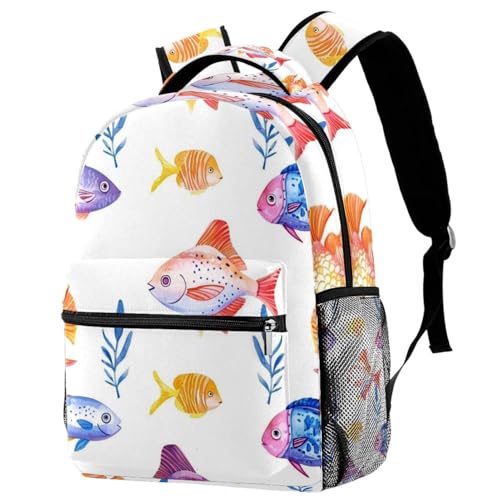Sac à dos aquarelle avec porte-bouteille : le confort étanche pour les sorties scolaires