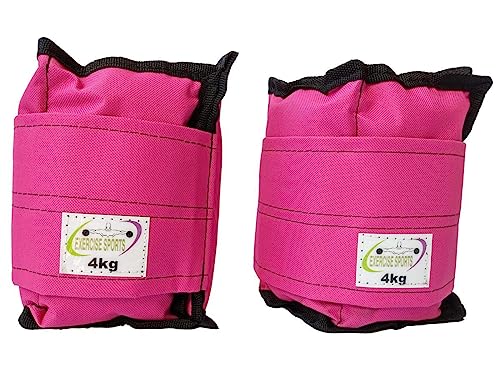 Tornozeleira/Caneleira Peso 4 Kg - Academia - Rosa.