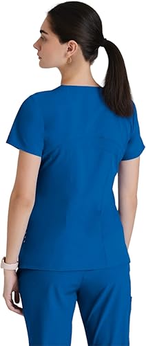 Vista 2 de Barco ONE - Top de 5 bolsillos con cuello en V para mujer, elástico en 4 direcciones