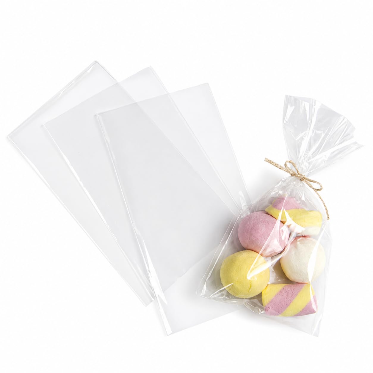Palucart, 600 Bustine in cellophane trasparente 25x15cm bustina trasparente confetti