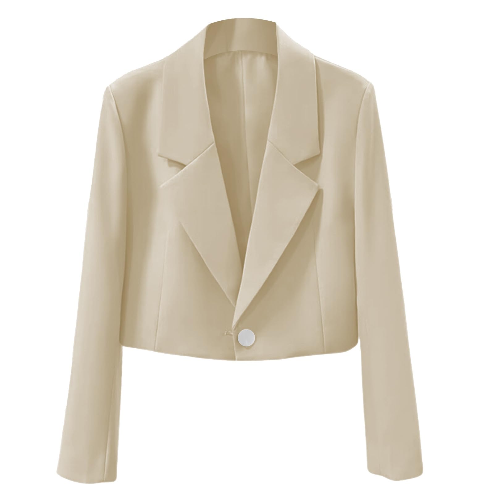 Generisch Blazer élégant pour femme - Coupe ajustée - Veste courte pour femme - Vêtement de loisirs - Élégant et polyvalent - Pour le printemps