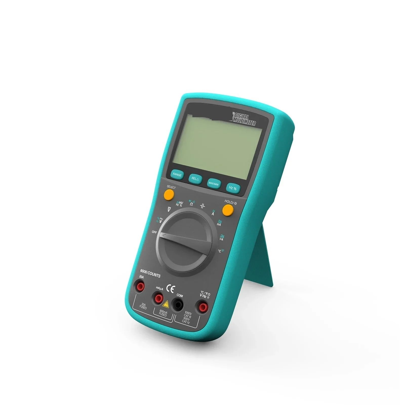 Multimetr Cyfrowy, Wielofunkcyjny cyfrowy multimetr NCV AC/DC Profesjonalny instrument z wyświetlaczem LCD z podświetleniem i funkcją zatrzymania danych