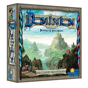 Rio Grande Games Dominion 2nd Edition | Deckbuilding Strategy Game for 2-4 Players, Ages 13+ | Updated Cards, Artwork, Streamlined Rules