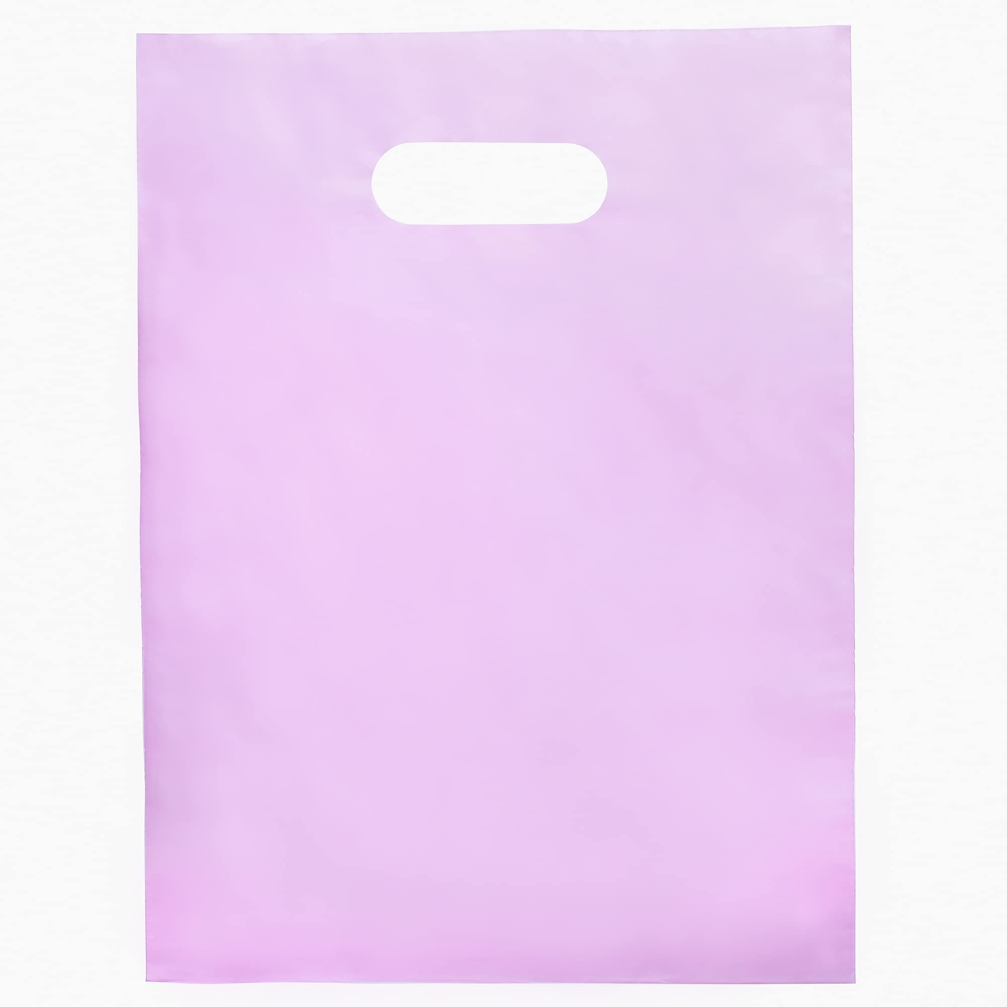 Choice Marts Merchandise Bags Pastel Pink 100 Bags 9"x12" Extra Thick 1.5Mil Glossy Bags With Handles