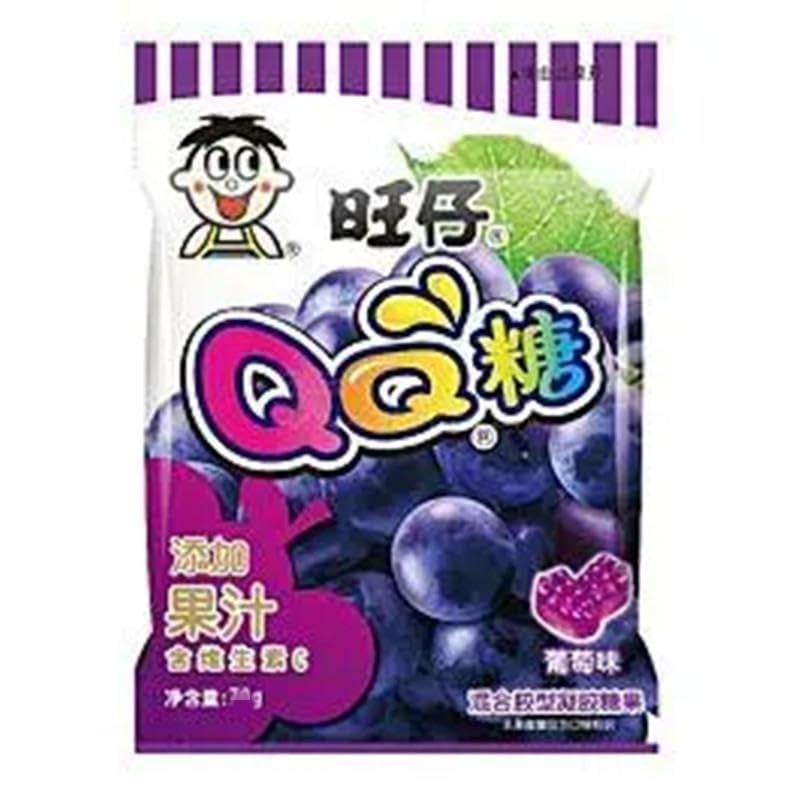 Amazon.co.jp: 旺仔QQ糖 20g 葡萄味 グレープ (20g*1袋) : 食品・飲料