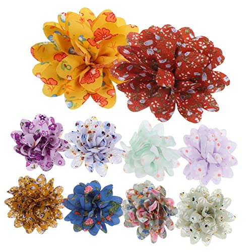 BESPORTBLE 50stücke Teiliges Hundekragen Blumen Dekorationen Leichte Pet Charms Für Geburtstag Weihnachten Halloween Für Fotoshootings Und Kostüme Bunte Farben Für Hunde Und Welpen