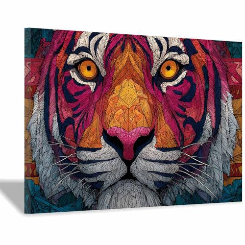 Peinture imprimée en HD tigre tableau sur toile haut de gamme