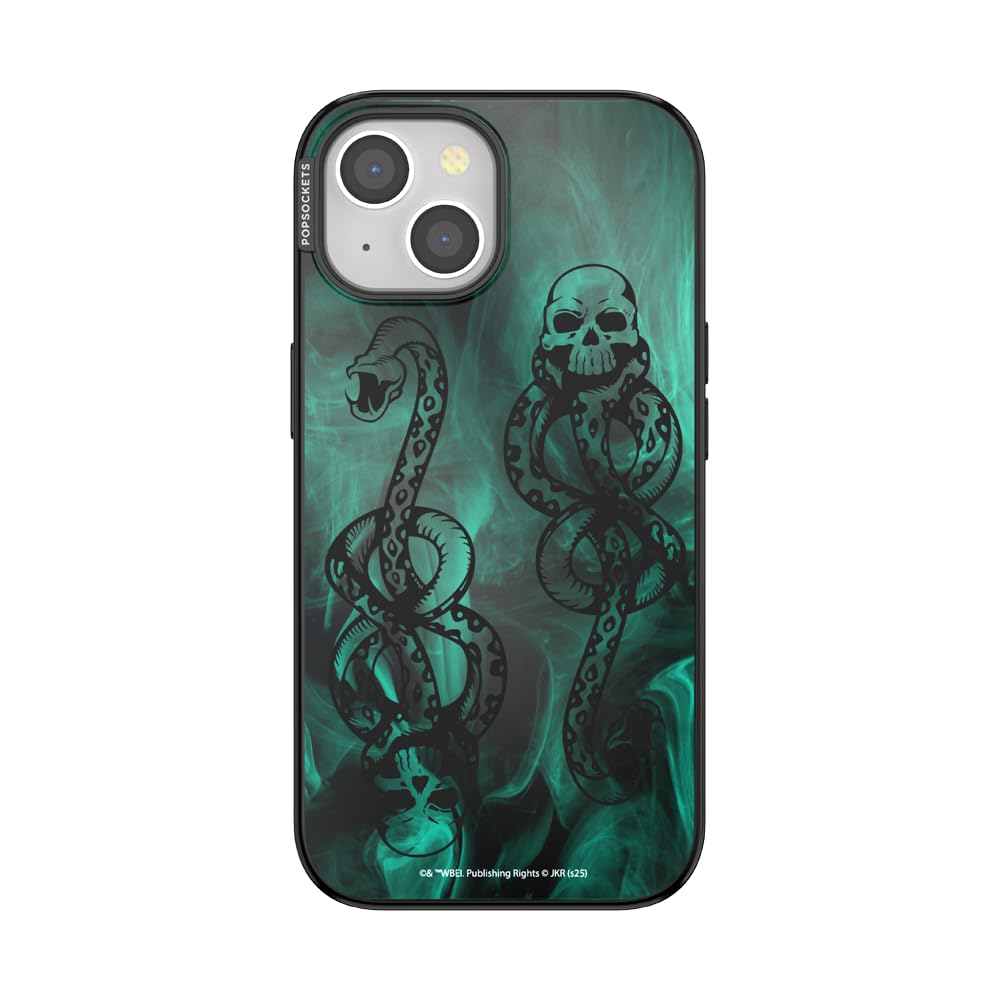 PopSockets iPhone 15 Phone Case with MagSafe- Dark Mark