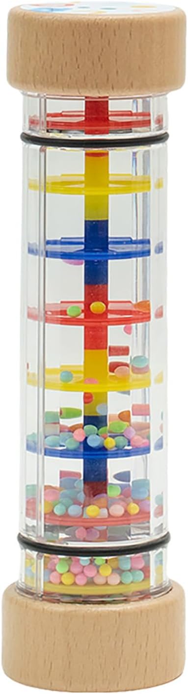 Rainmaker - 9 inch Wooden Rain Stick Montessori Toys for Babies 6 Months, Rattle Shaker Sensory Developmental, Raindrops Baby Musical Toys Instrument Rain Sound.