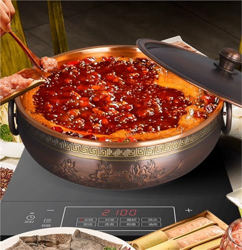 Olla para hotpot de inducción cobre 36 cm miniatura 3