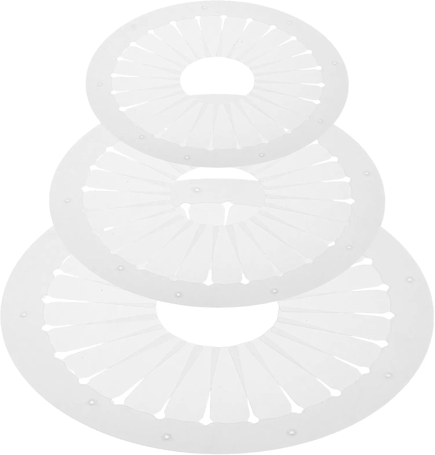 Xuanqiu Ribbon Flower Making Tool 3 Set/9 Pcs Bow Maker Tool for Ribbon Rosette Making Board Pleating Guide Circular Alignment Template Sewing Craft Supplies Corsage