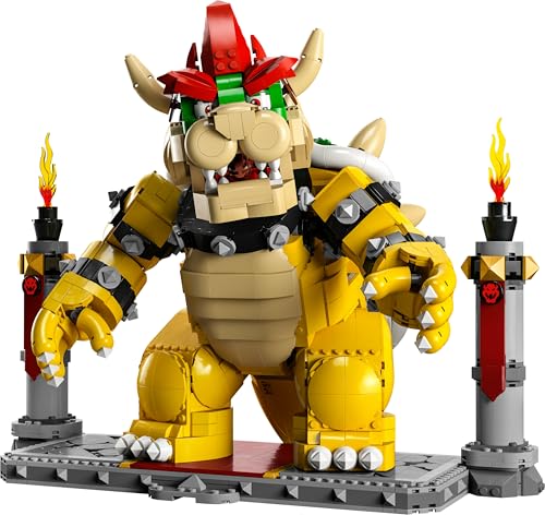 LEGO Super Mario Le Puissant Bowser - Figurine à Collectionner et à Construire - Modèle 3D de Collection -Jouet pour Enfants à Combiner avec Le Pack de Démarrage - Cadeau pour Garçons et Filles 71411