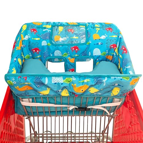 image for Love&go Soft Pillow Attached 2-in-1 Shopping Cart and High Chair Cover