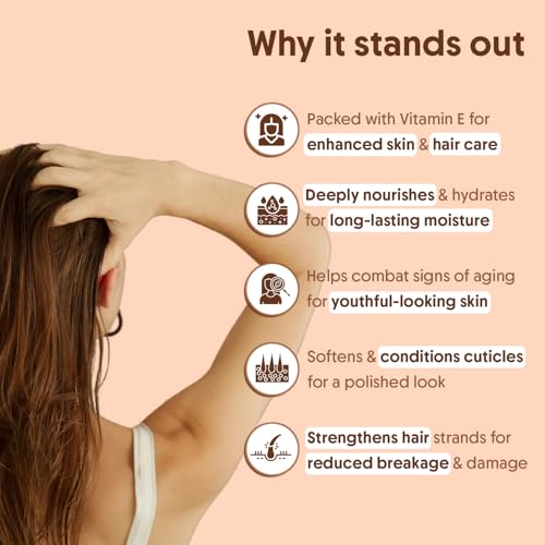 Image of Aravi Organic 100% Pure Cold Pressed Almond Oil - For Hair Growth, Skin Care and Moisturising - 200 ml
