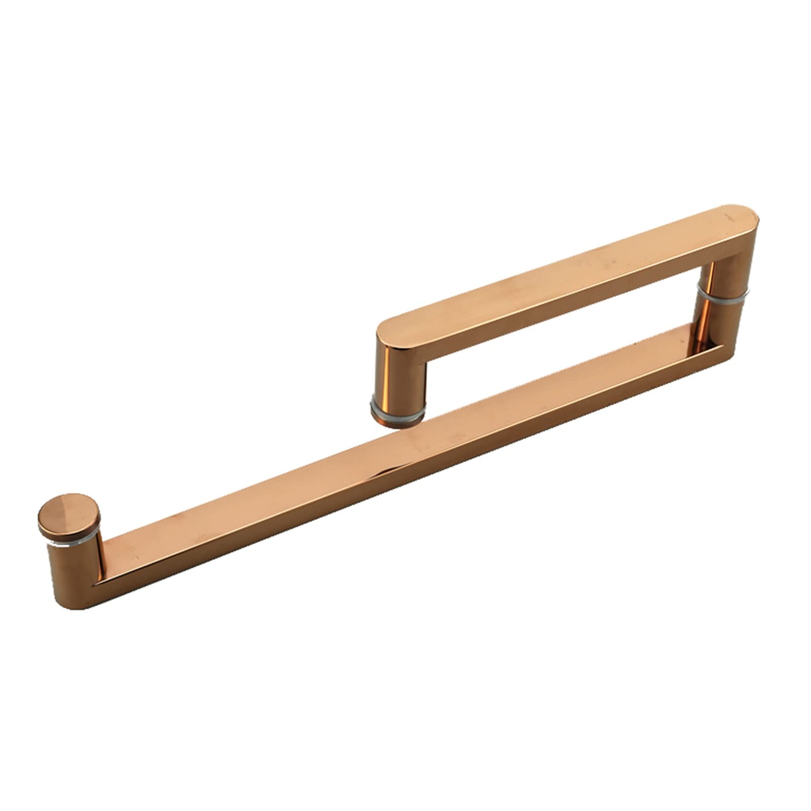 Poignée de porte push-pull or pour salle de bain moderne et accès balcon résidentiel