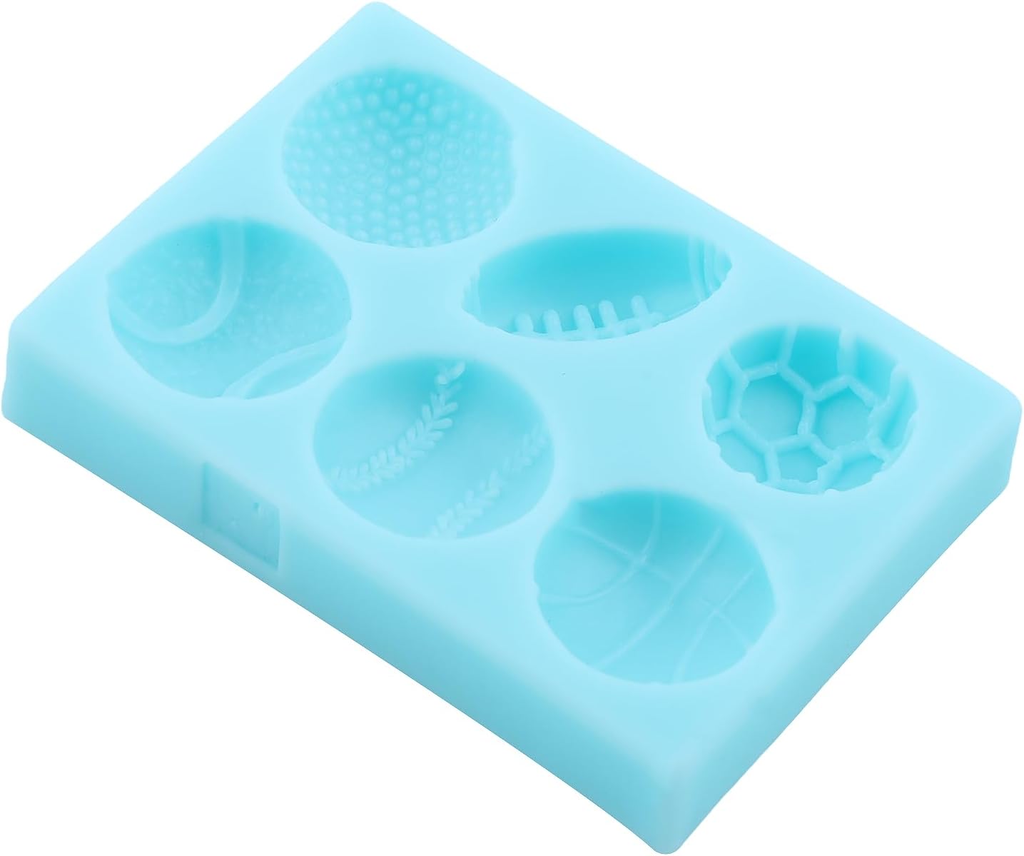 Sports Ball Theme Fondant Molds Football Basketball Baseball Rugby Silicone Molds for Cake Decoration Cupcake Topper Chocolate Candy Gum Paste Polymer Clay - Image 8