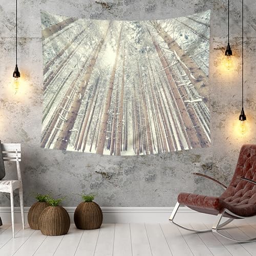 Tapisserie murale tissu forêt 150x150cm avec impression textile haute définition durable - 3