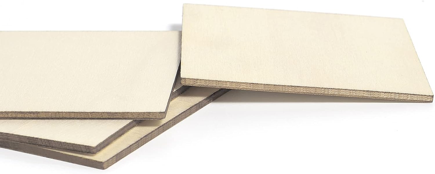 100PCS 3x3" Unfinished Wood Discs for Crafts Blank Natural Slices Wood Square for Painting Scrabble Tiles Door Hanger Wood Burning Rustic Wedding Centerpiece Coasters Christmas Ornaments DIY Woodland : Arts, Crafts & Sewing