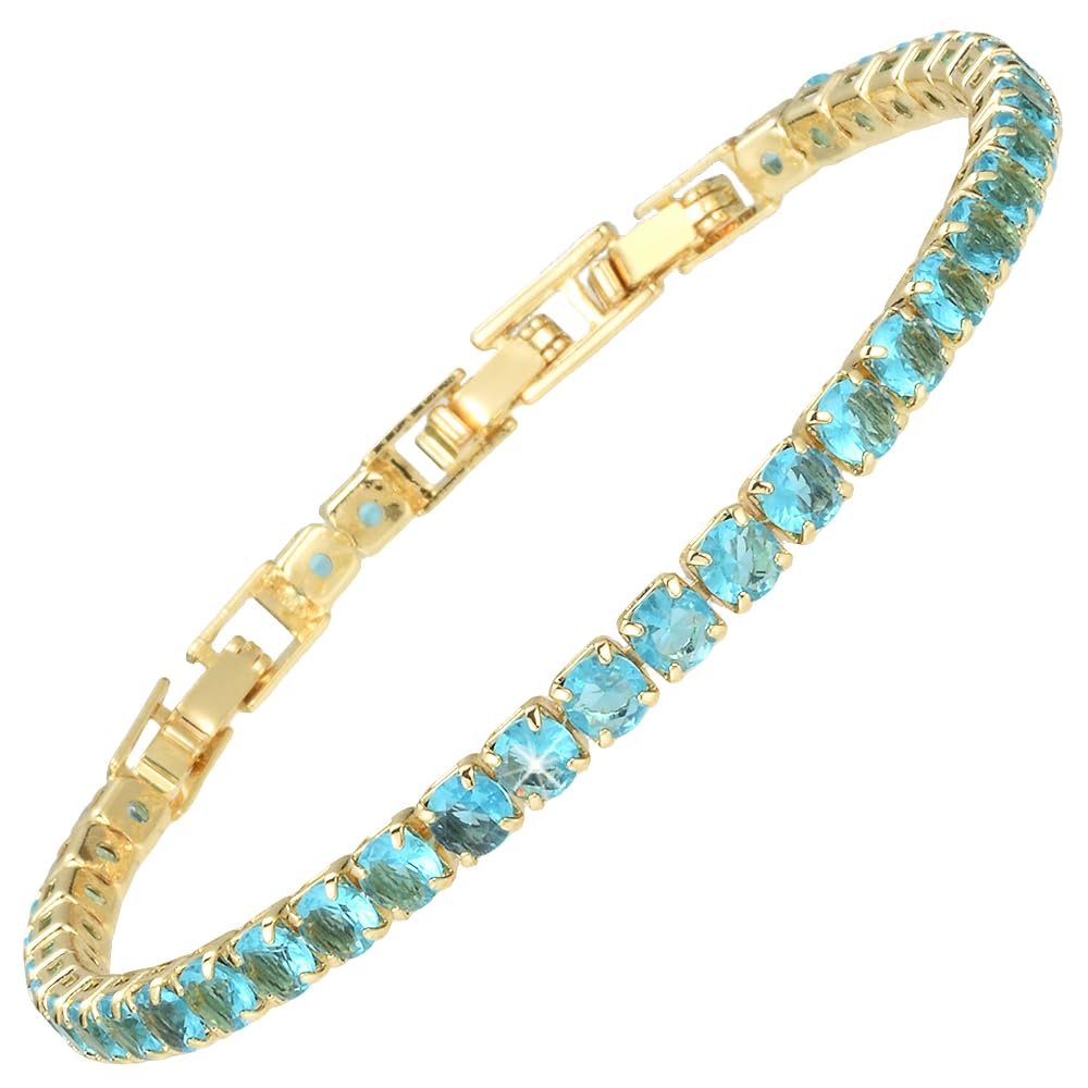 RIZILIA Not-Your-Basic Minimalist to Statement CZ Tennis Bracelet for Women