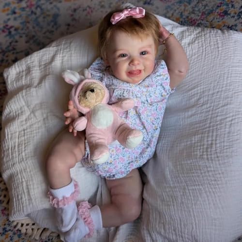 Muñeca Reborn Bebé de 19 Pulgadas con Cuerpo de Tela y Extremidades de Vinilo miniatura 2