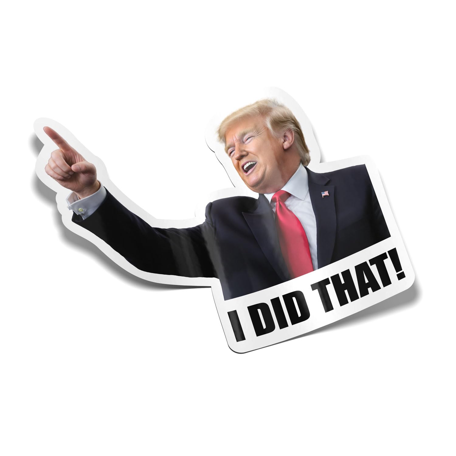 Trump I Did that Stickers 30 Pack, Funny Political Humor Decal for Gas Pump Car Bumper Laptop, Waterproof Vinyl Material, 2 Inch