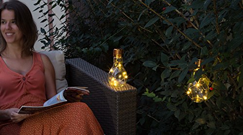 Galix 3417 lámpara de mesa solar vidrio transparente