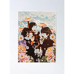 AZSTEEL The Bea-tles in The Sky Poster | Best Gift for Family and Your Friends 12×17 inch - Les Beatles, Paul McCartney, John Lennon, RIngo Starr, George Harrison