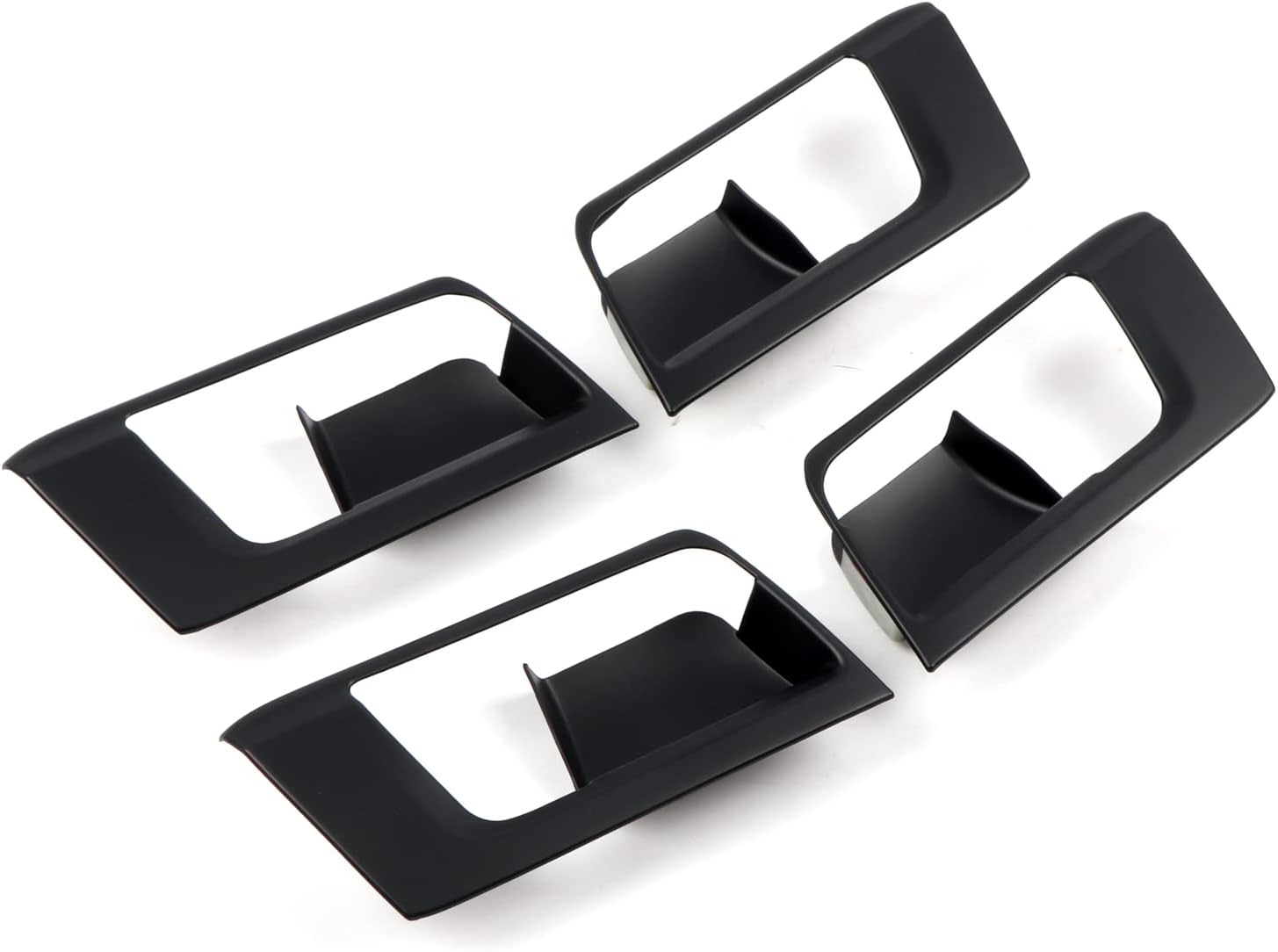for Toyota 4Runner 2010-2023 Matte Black Inner Side Door Handle Bowl Cover Trim 4pcs Car Accessories