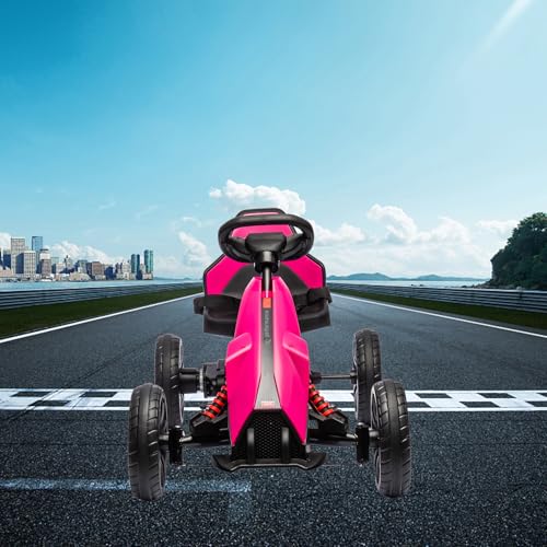 12V Electric Go Kart for Toddlers, Drift Kart with 7Ah Battery 35W Motor, High/Low Safety Speed Max 2.8MPH for Child, Max Load 66lbs, Electric Vehicle Toy for Kids Christmas Birthday Gift